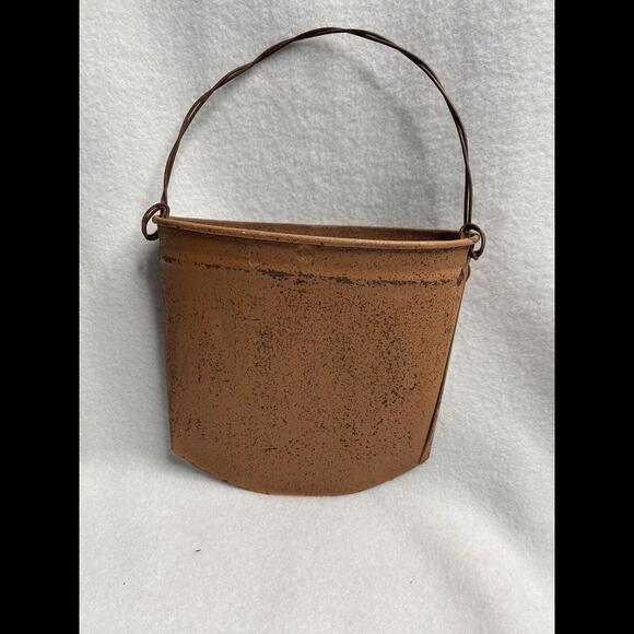 Halloween Metal Distressed Orange Pumpkin Hanger 6” Long, 3” Wide - Picture 2 of 5